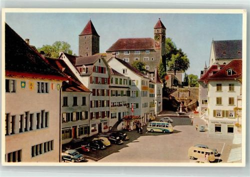 8640 Rapperswil SG - Hauptplatz Schloss VW Käfer