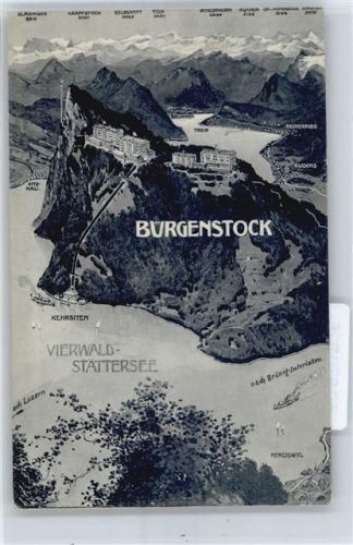 6363 Bürgenstock - Karte, See AKU2