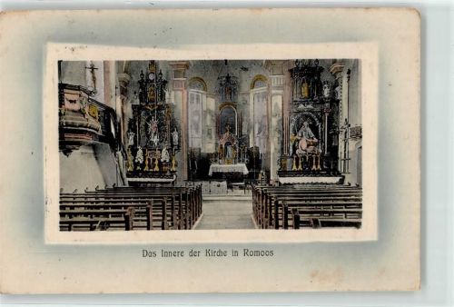 6113 Romoos 1915 - Innenansicht Kirche