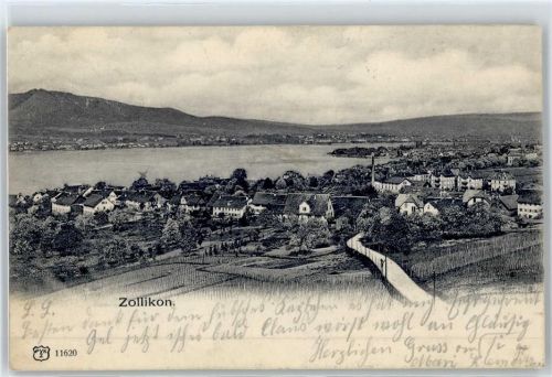 8702 Zollikon - Blick zum Zürichsee