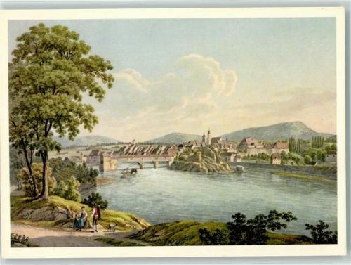 Rheinfelden sign. J.H. Luttringshausen Künstlerkarte Pro Juventute Schweiz