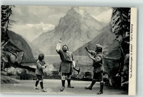6460 Altdorf UR Foto AK Wilhelm Tell Festspiele
