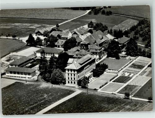 3052 Zollikofen Foto AK Fliegeraufnahme Landwirtschaftliche Schule Rütti