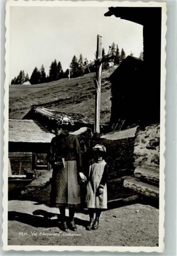 3960 Sierre Foto AK Tracht Val d´Anniviers