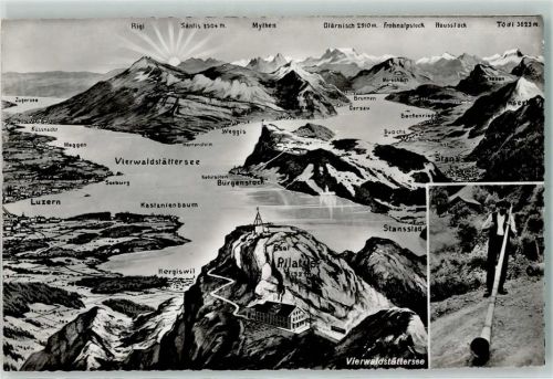 6010 Pilatus Kulm - Vogelschau