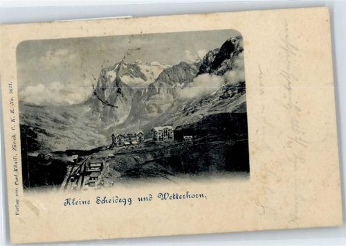 3823 Kleine Scheidegg Gebrauchsspuren Wetterhorn