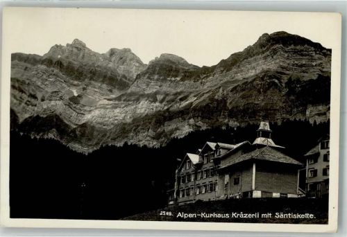 9107 Urnäsch Foto AK Hotel Kurhaus Kräzerli