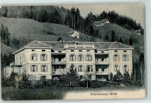 8636 Wald ZH 1914 Gebrauchsspuren Krankenasyl