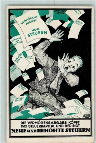 Karte beschädigt Vermögensabgabe Politik AK