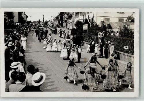 8180 Bülach Foto AK Festumzug Ort lt. Stempel