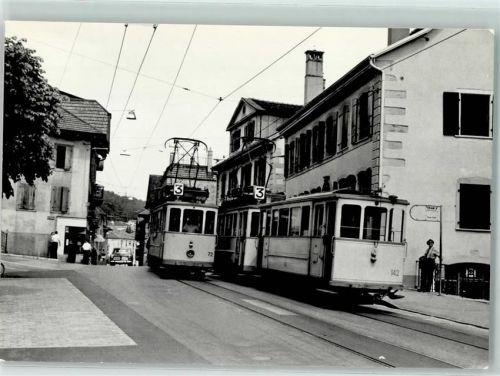 2034 Peseux - Kreuzen zweier Straßenbahnen No 3