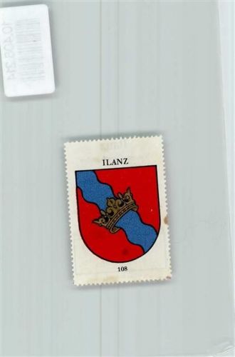 7130 Ilanz - Vignette Wappen Kaffee Hag ca 1920-1940 Krone