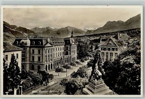 7000 Chur Coire - Fontana Denkmal