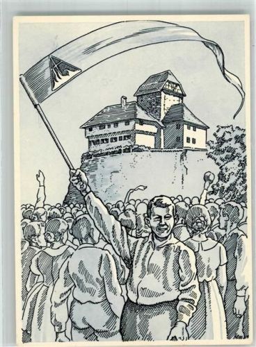 8500 Frauenfeld 1937 Radierung Schloss ev. Jugend der Ostschweiz