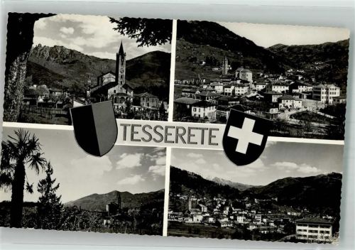 6950 Tesserete Foto AK Kirche Wappen