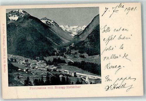 7504 Pontresina 1901 - Roseg Gletscher
