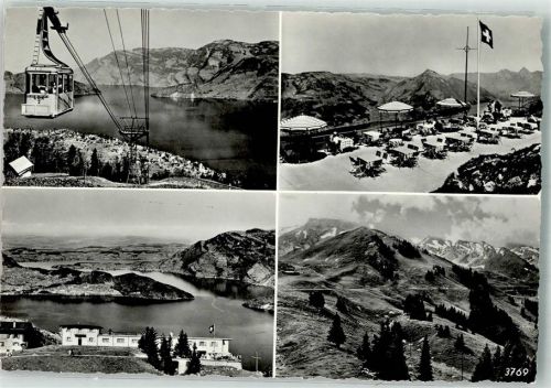 6375 Beckenried Foto AK Seilbahn Gasthaus Hotel Klewenalp