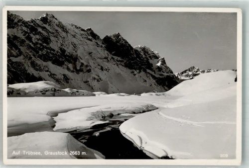 6390 Engelberg Winter Auf Trübsee Graustock