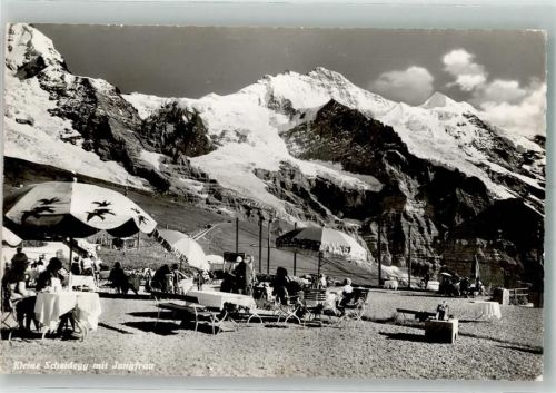 3823 Kleine Scheidegg Foto AK Gasthaus
