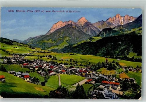 1660 Château-d´Oex Foto AK Gummfluh Rublihorn