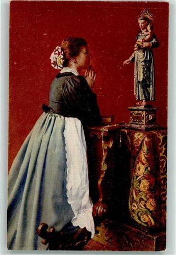 6390 Engelberg - Betendes Mädchen Marienstatue