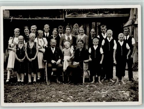 9630 Wattwil 1938 Foto AK Familienbild - AK