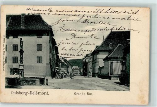 2800 Delémont Delsberg 1906 - Grande Rue
