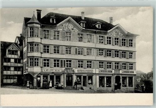 9100 Herisau - Geschäftshaus Ort handschriftlich