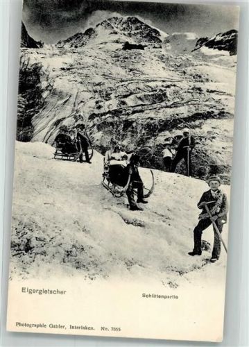 Grindelwald Winter Schlittenpartie Eigergletscher