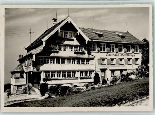 9053 Teufen AR - Gasthaus und Pension Schäflisegg Höhenübergang St. Gallen-Teufen