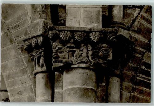 1950 Sion Sitten Gebrauchsspuren Collegiale de Valere Chapiteau Roman