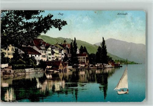 6300 Zug Zugo 1911 - Altstadt Segelboot