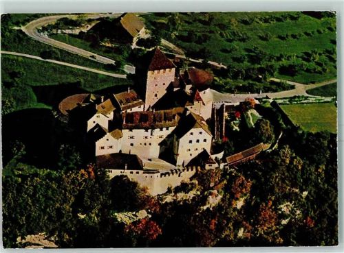 9490 Vaduz - Schloss Fliegeraufnahme