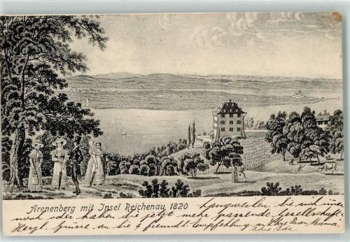 Arenenberg Schloss 1904 Gebrauchsspuren Insel Reichenau
