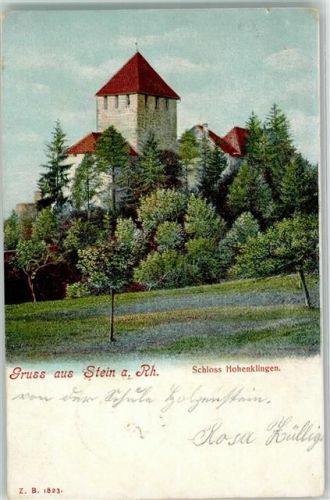 8260 Stein am Rhein 1903 - Schloss Hohenklingen Hüttenstempel