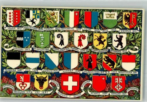 Wappen Motiv Schweiz Foto AK