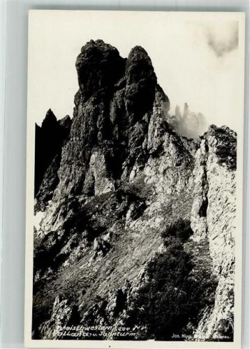 9498 Planken Foto AK Drei Schwestern Valland Jahnturm