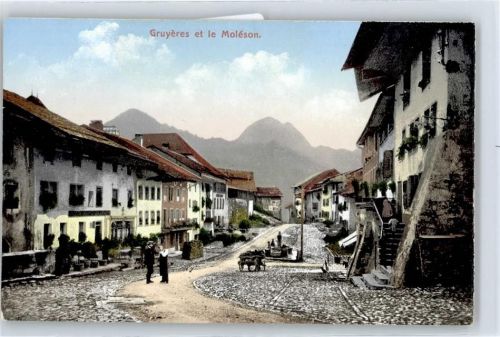1663 Gruyères - Dorfpartie