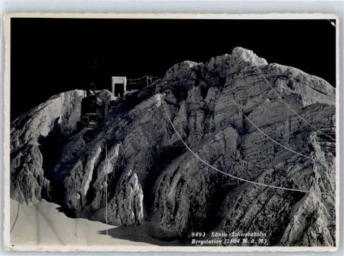 Schwägalp 1943 - Seilbahn Säntis-Schwberbahn Bergstation