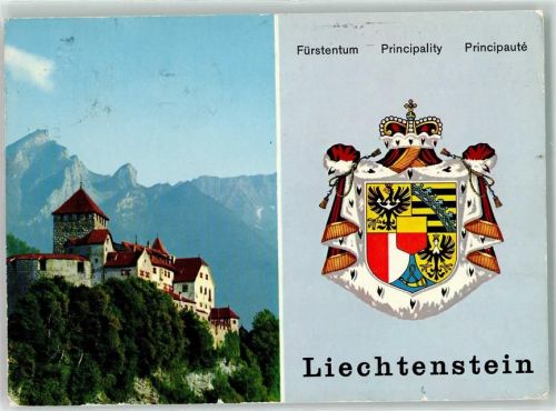 9490 Vaduz - Schloss Falknis 250 m Staatswappen