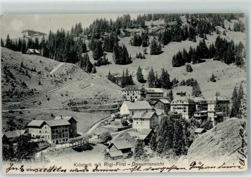 6410 Rigi Klösterli 1907 - mit Rigi-First-Geaamtansicht