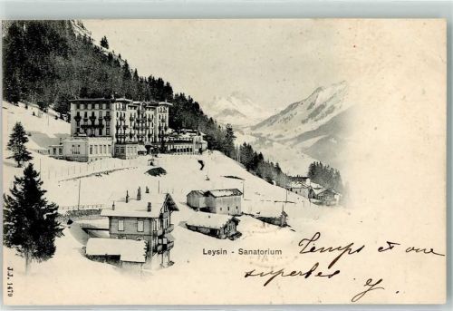 1854 Leysin 1901 - Sanatorium hiver