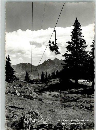 8890 Flums Foto AK Seilbahn Flumserberg