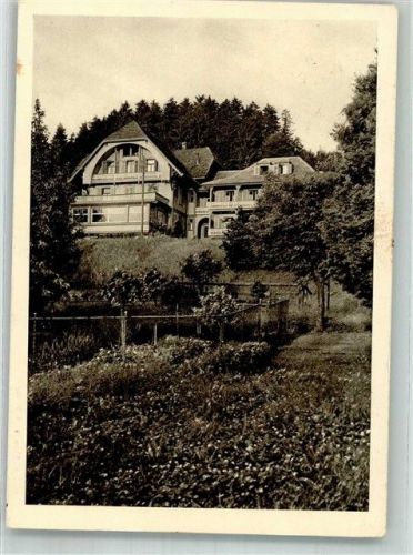8942 Oberrieden 1934 Gebrauchsspuren Pension Bergli