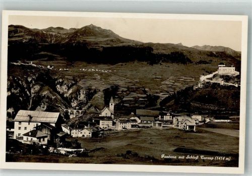 7553 Tarasp Foto AK Schloss Tarasp