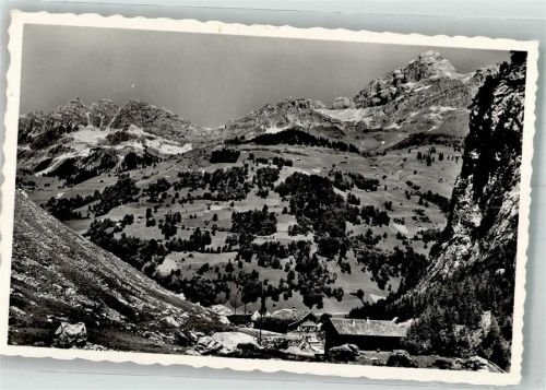 6465 Unterschächen 1958 Foto AK Pension Ferienheim Maria in der Au