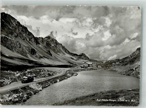 Flüela Gebrauchsspuren Postauto Hospiz Flüela