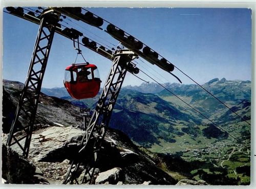 1865 Les Diablerets Ormont-Dessus Gebrauchsspuren Seilbahn