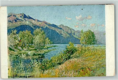 Künstlerkarte Am Langensee sign. Filipo Franzoni