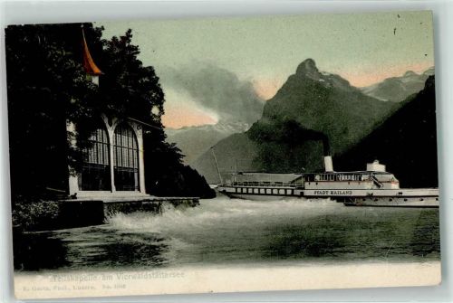 6452 Sisikon 1905 - Tellskapelle Dampfer Stadt Mailand